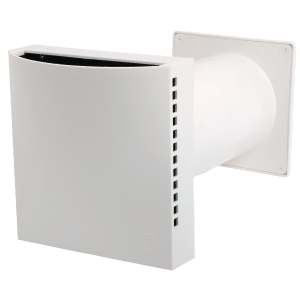 Fresh air valve Aero 100K with exterior section and white exterior grille