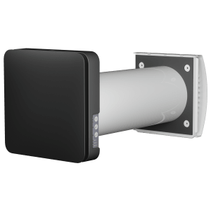 Aura One W 160 room ventilator in black with heat recovery