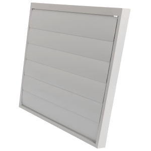 Flat VK 315 louvre vent in white finish for wall mounting and air discharge
