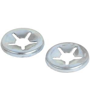 Låsebrikke Ø4 i metall for ventilasjonskomponenter