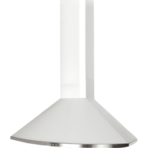 Kitchen hood Flexit Elegant E/F 60 cm in white for shared exhaust systems