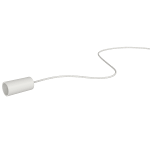 Snor med hvit knott for manuell åpning og lukking av klaffventil