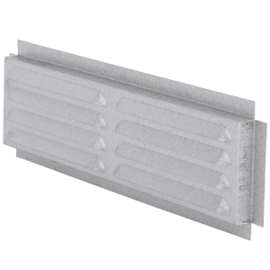 Steel louvre grille 250×65 mm for air intake or exhaust