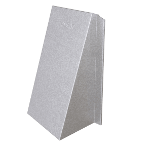 Flat aluzinc exterior vent cover 100×150 mm for air exhaust