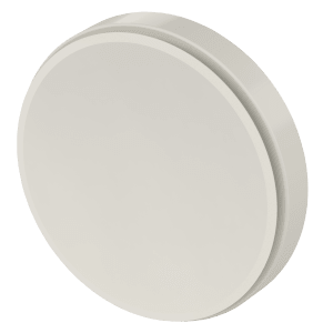 White plastic Ø125 supply air valve shown at an angle