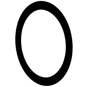 Svart rund packning Ø75