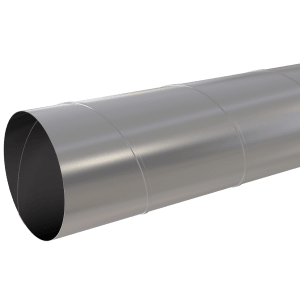 Uninsulated steel spiral duct with smooth surface