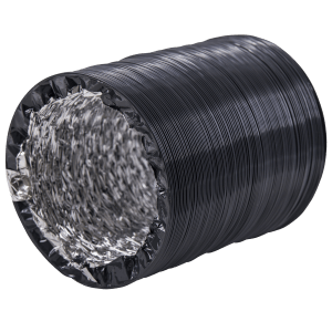 Polyflex flexible ventilation duct with dark outer cover