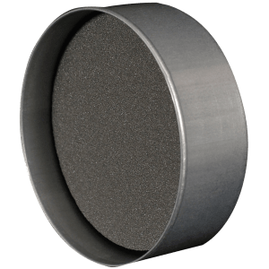 Insulated end cap with sleeve and internal foam core for circular ducts