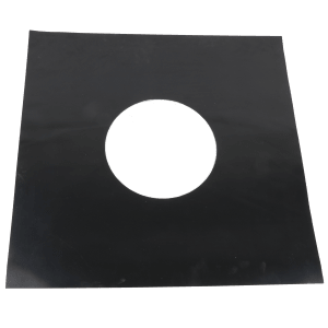 Sealing sleeve in black material with round opening Ø315 for sealing around a ventilation duct