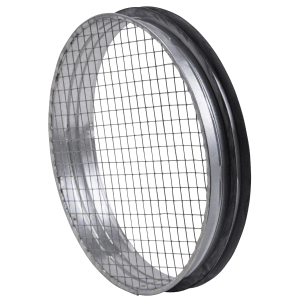 Spigot with grille Ø200 in galvanized steel for exhaust air or outdoor air in ventilation duct