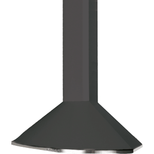 Kitchen hood Flexit Elegant E/F 60 cm in black for shared exhaust systems