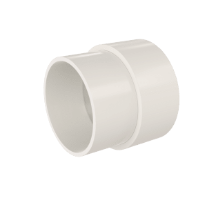 Inntaksforlenger i plast Ø51 mm for tykke vegger til sentralstøvsuger