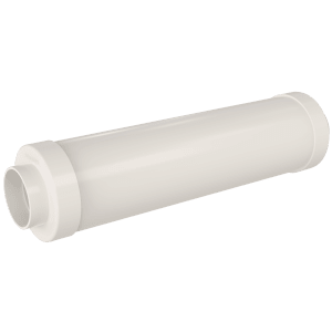 Støydemper for utblåsing i plast Ø85 × 317 mm for sentralstøvsuger
