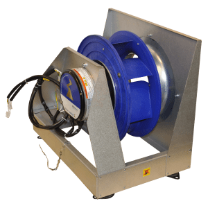 Komplett motor med monteringsbrakett og tilkoblingskabel for ventilasjonsaggregat i Flexit L32R, S32R og L26R