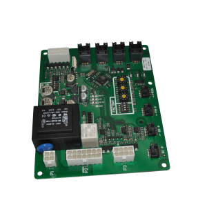 Modbuskort med elektronisk kretskort og tilkoblingsklemmer for kommunikasjon i ventilasjonsaggregat