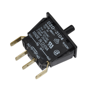 Dørbryter type K2 i svart plast med tilkoblingsstifter, reservedel