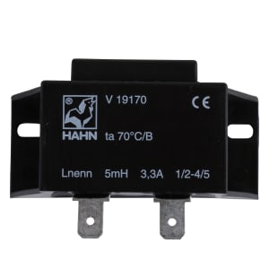 Elektrisk drossel 5 mH 33 A for strømbegrensning i ventilasjonsaggregat