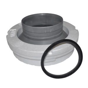 Nippel for kjøkkenhette UNI 3–4 reserve med tetningsring for kanaltilkobling