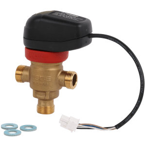 Styringsventil for regulering av væskestrøm i varmesystem