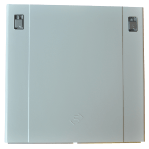 Dør komplett UNI 3 reserve i lakkert metall med integrerte låser