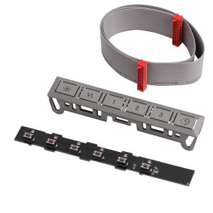 Bryterpanel S 6 brytere grå for kjøkkenhette