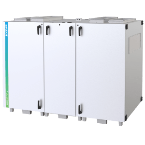 Flexit ProNordic S 300R air handling unit front view with top connections