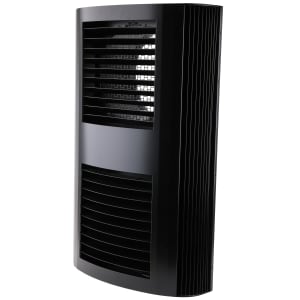 
                    Combo box 250 in black finish for combined air intake and exhaust air mounted on exterior wall