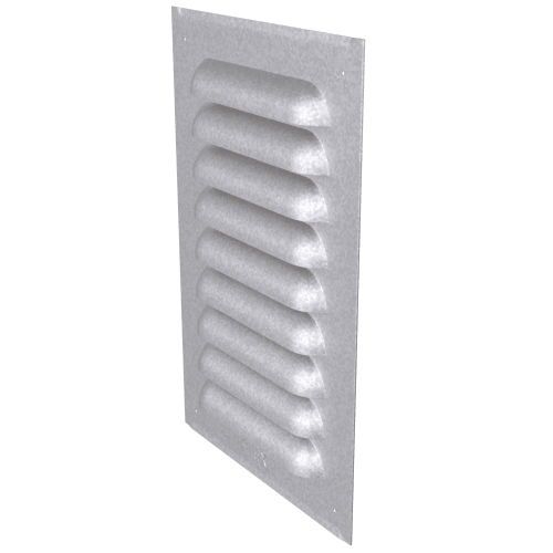 Fixed louvre flat 180x225 steel