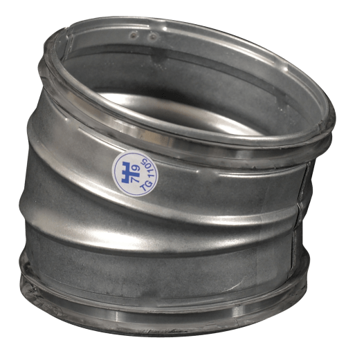 Bend 15° with gaskets.