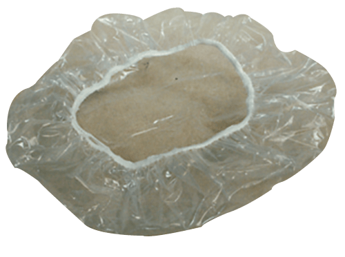 Plastic hood for protection against dust