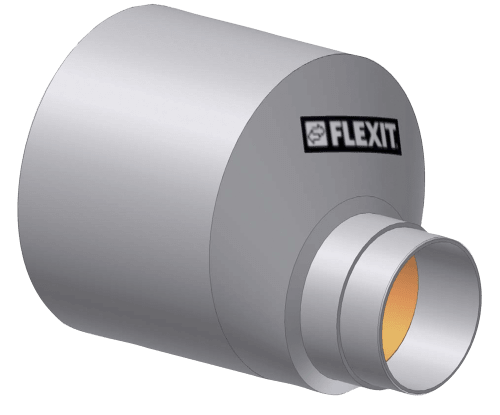 Reducer Ø51-Ø100 w/shutte