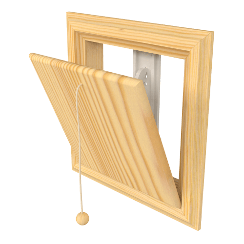 Klaffventil ubehandlet furu 150x150