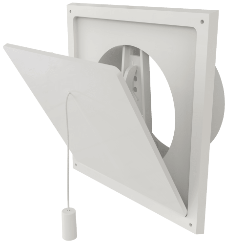 Klaffventil med rund stuss