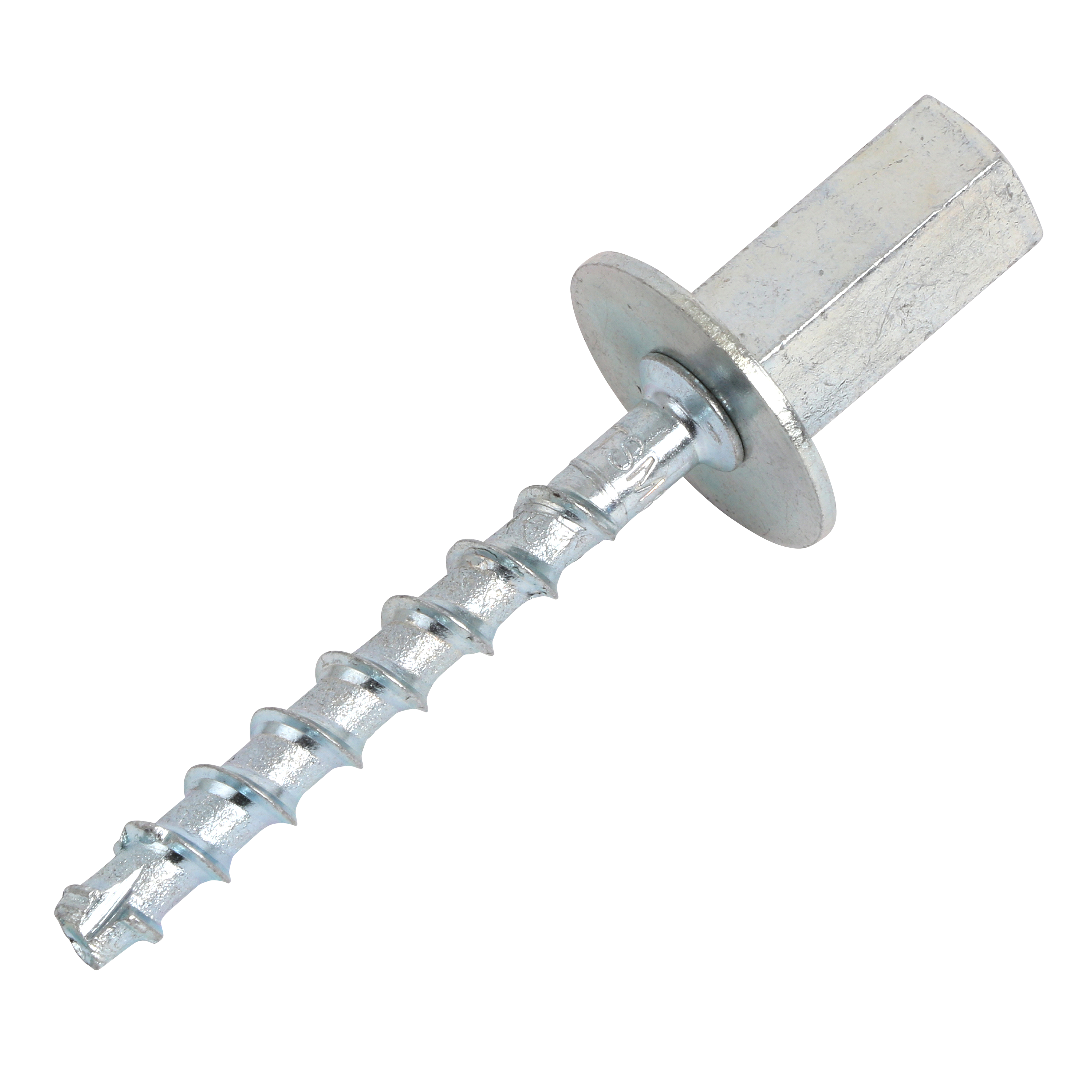 

                    Betongskruv i elförzinkat stål med sexkantsfäste för infästning i betong