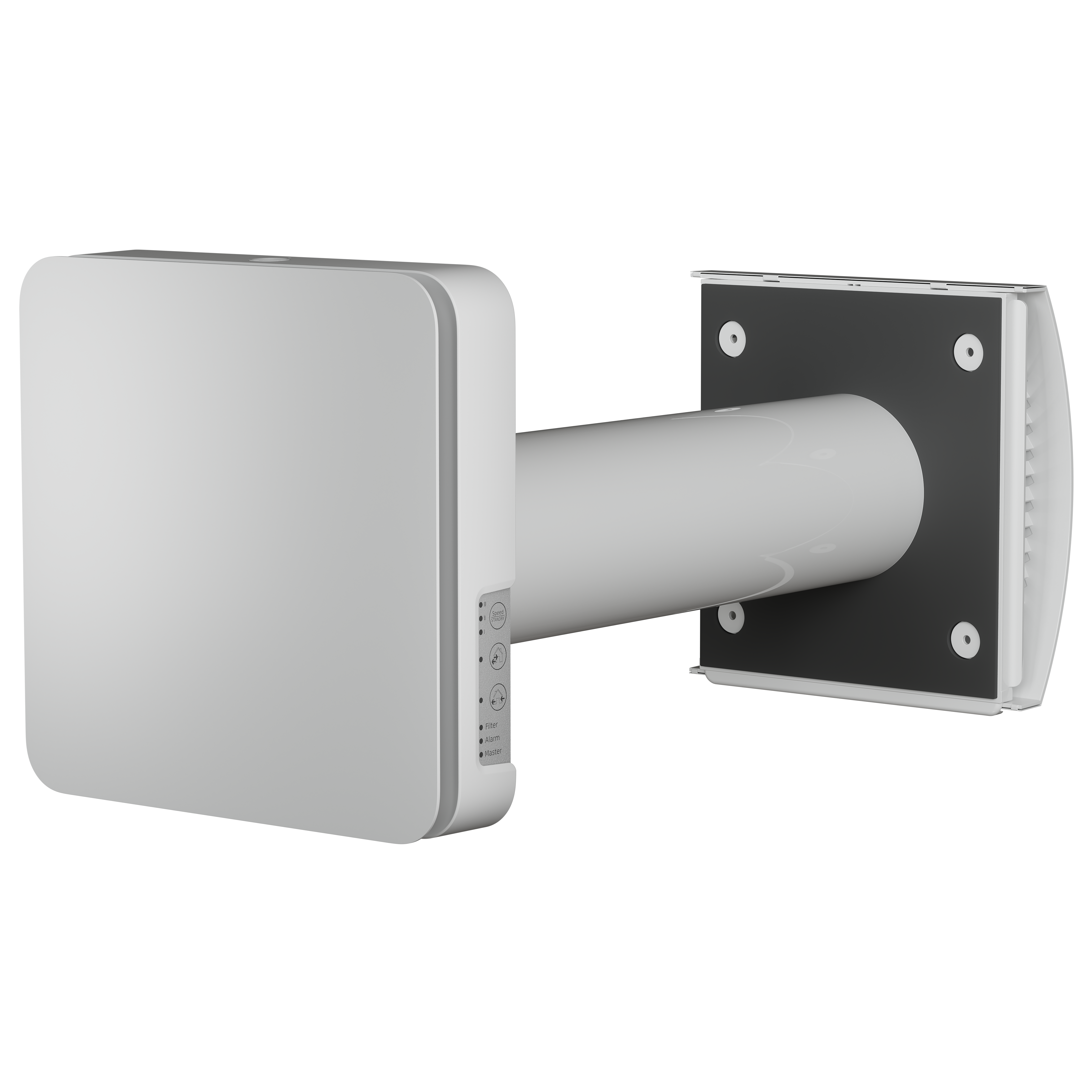 

                    Aura One W 100 romventilator i hvit utførelse med varmegjenvinning