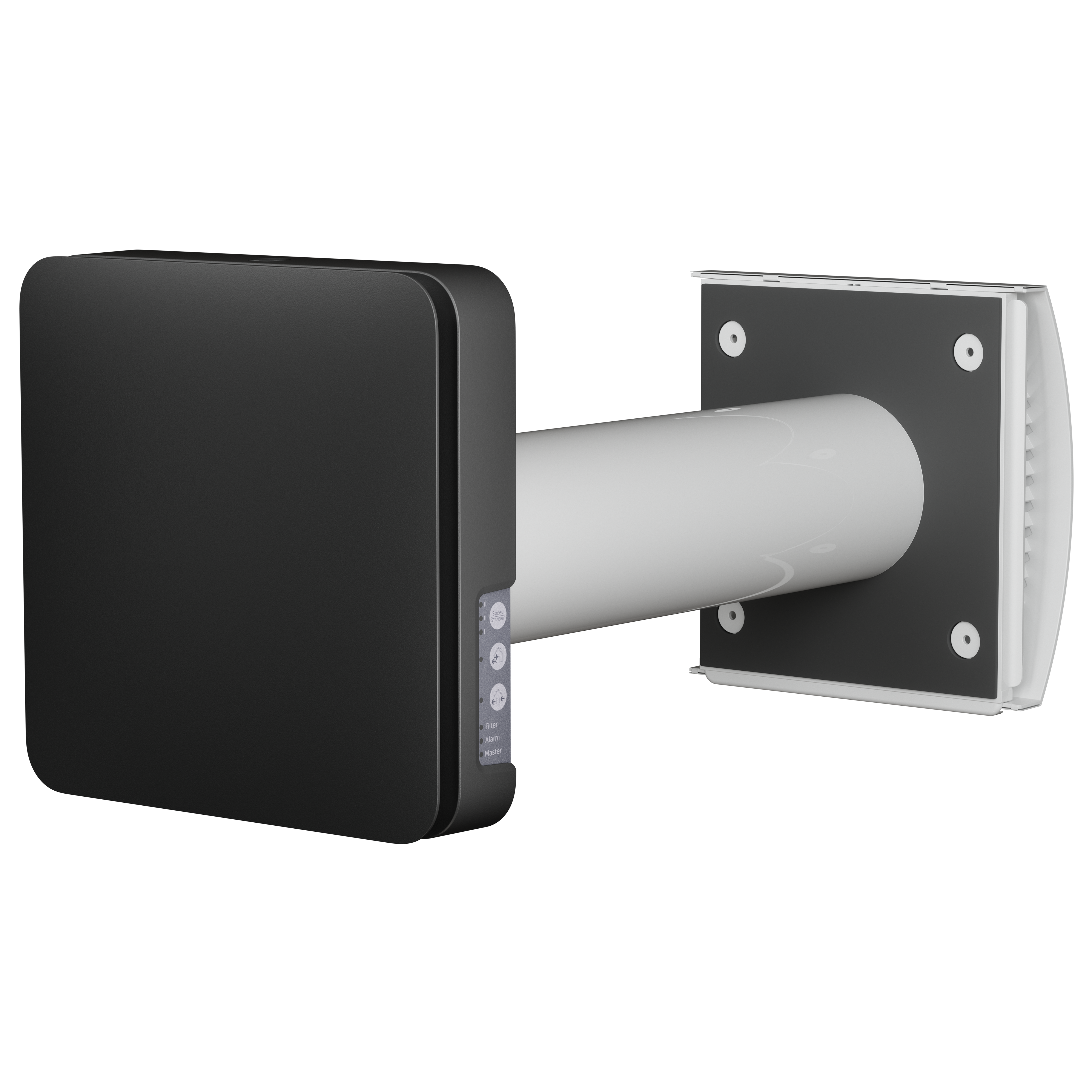 

                    Aura One W 100 room ventilator in black with heat recovery