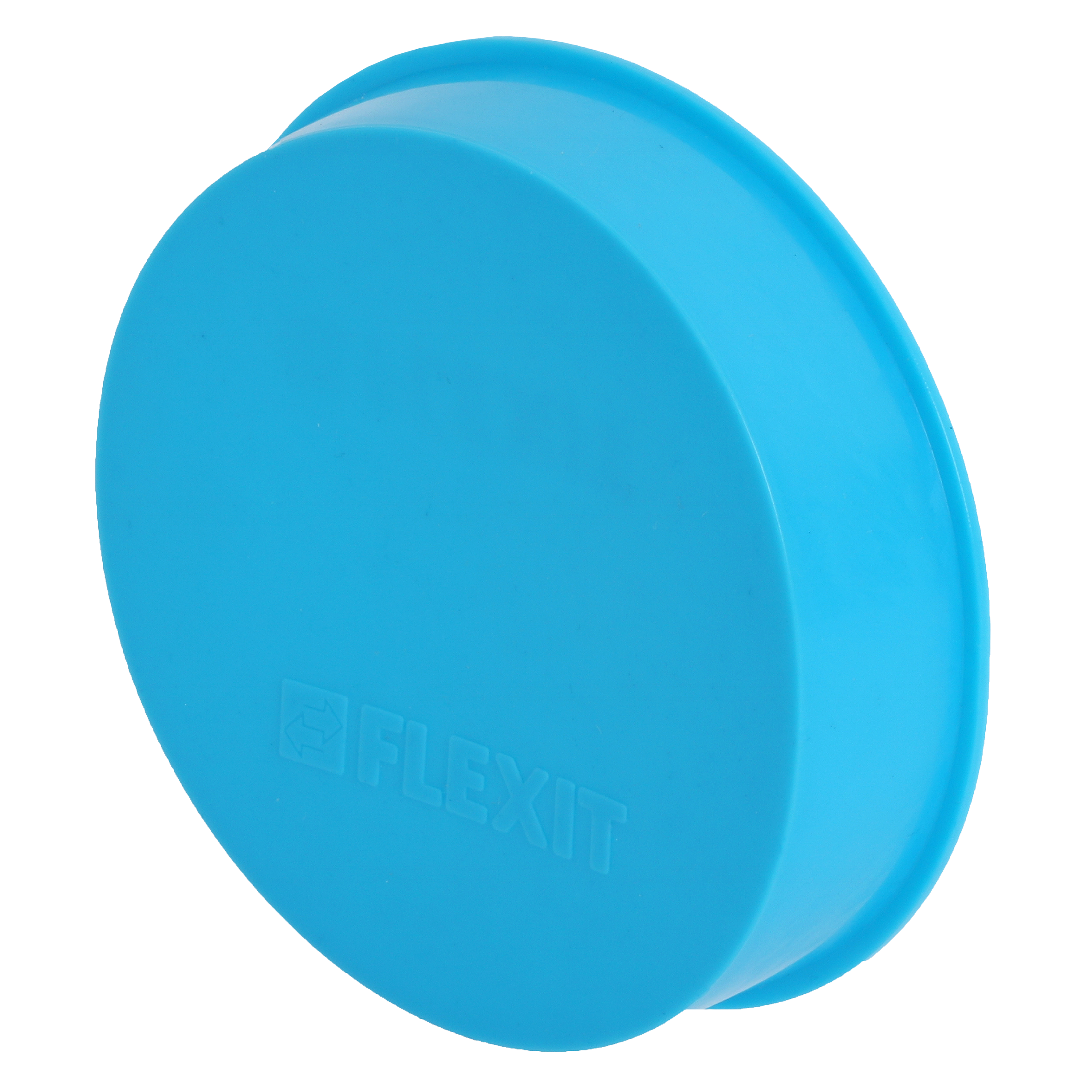 

                    Blue plastic blanking cap for temporary sealing of circular ducts