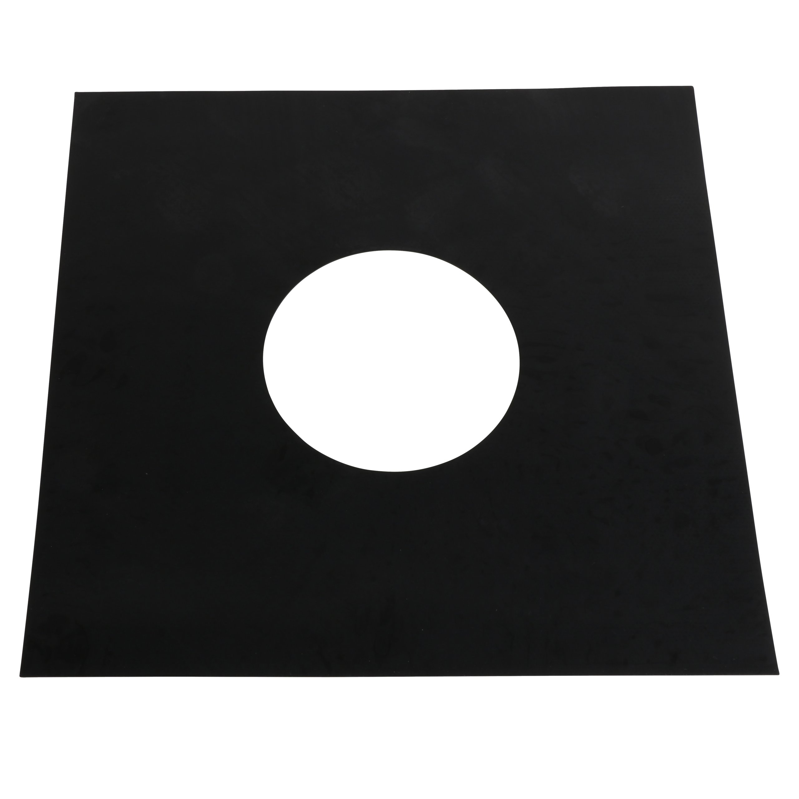 

                    Sealing sleeve in black material with round opening Ø160 for sealing around a ventilation duct