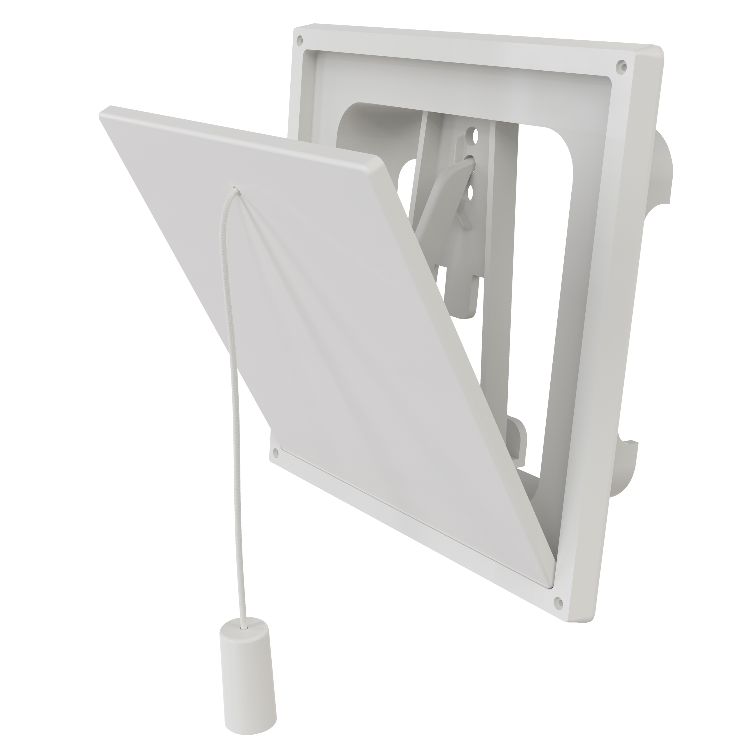 

                    Flexit klaffvalveil i hvit plast med snortrekk