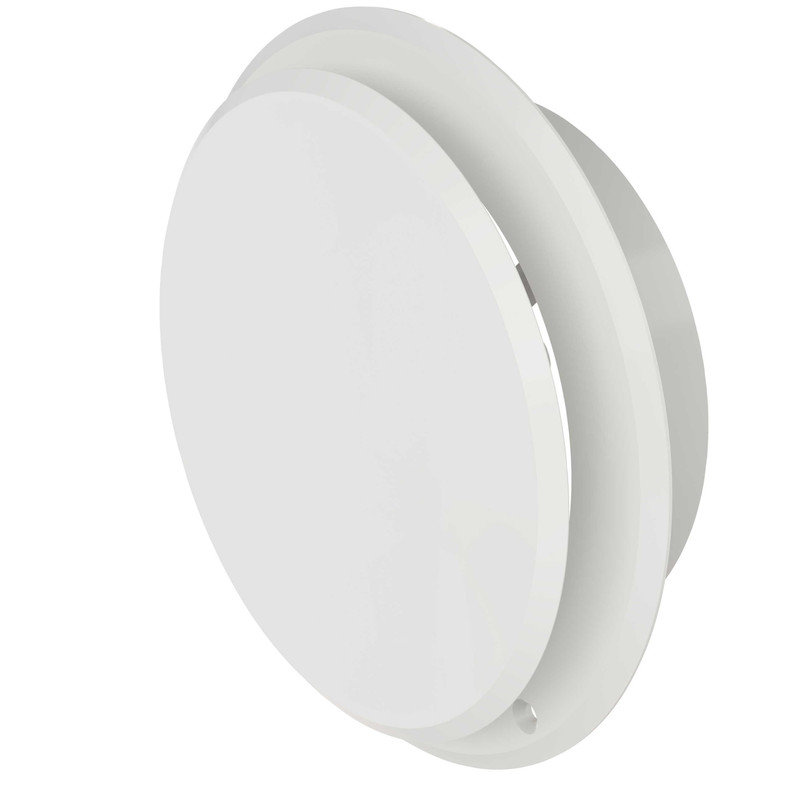 

                    Rund tallerkenventil i plast for innvendig ventilasjon, hvit utførelse