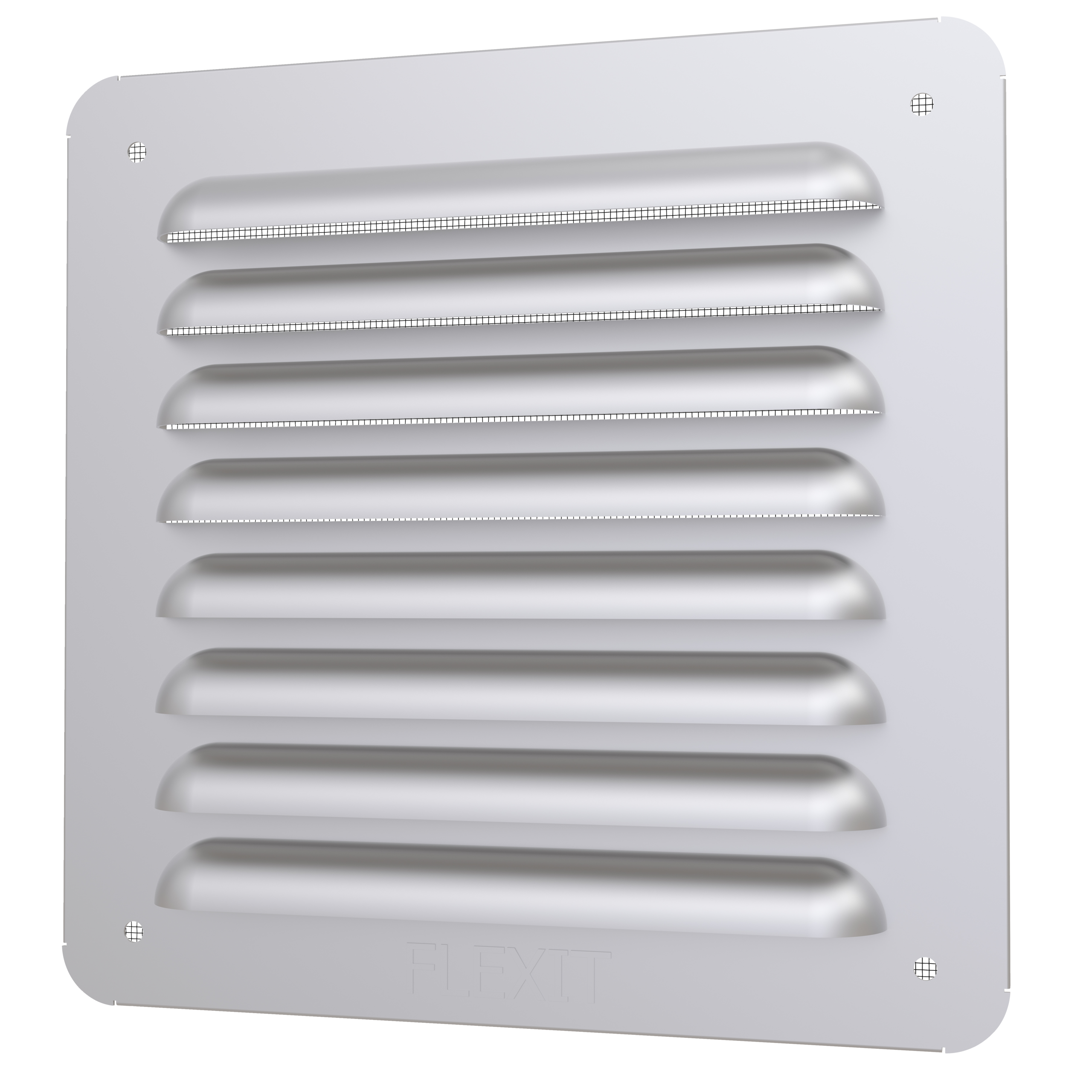 

                    Sjalusirist i matt aluminium 155×155 mm for luftinntak eller avtrekk