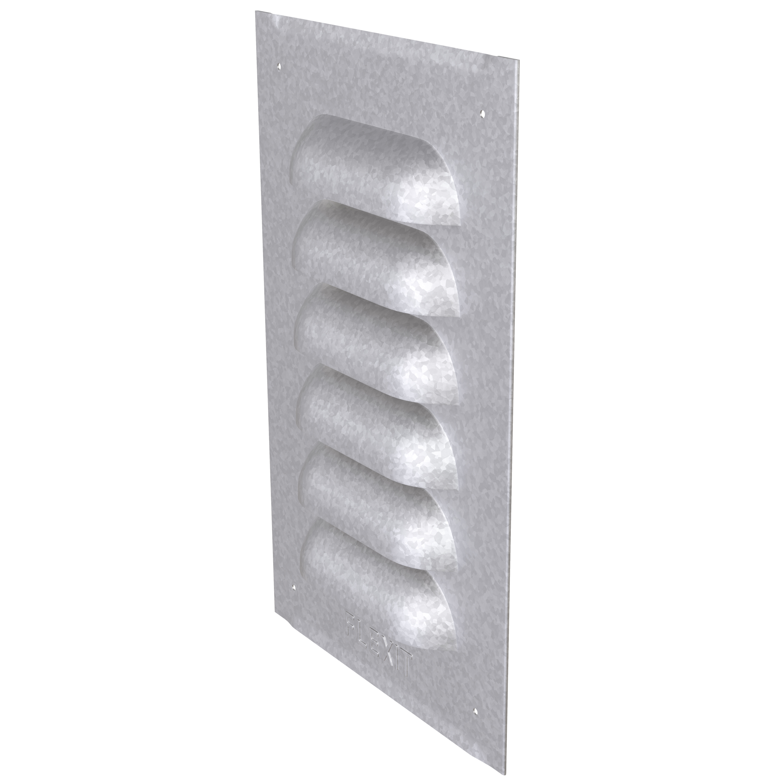 

                    Sjalusirist i stål 100×150 mm med flat bakside for luftinntak eller avtrekk