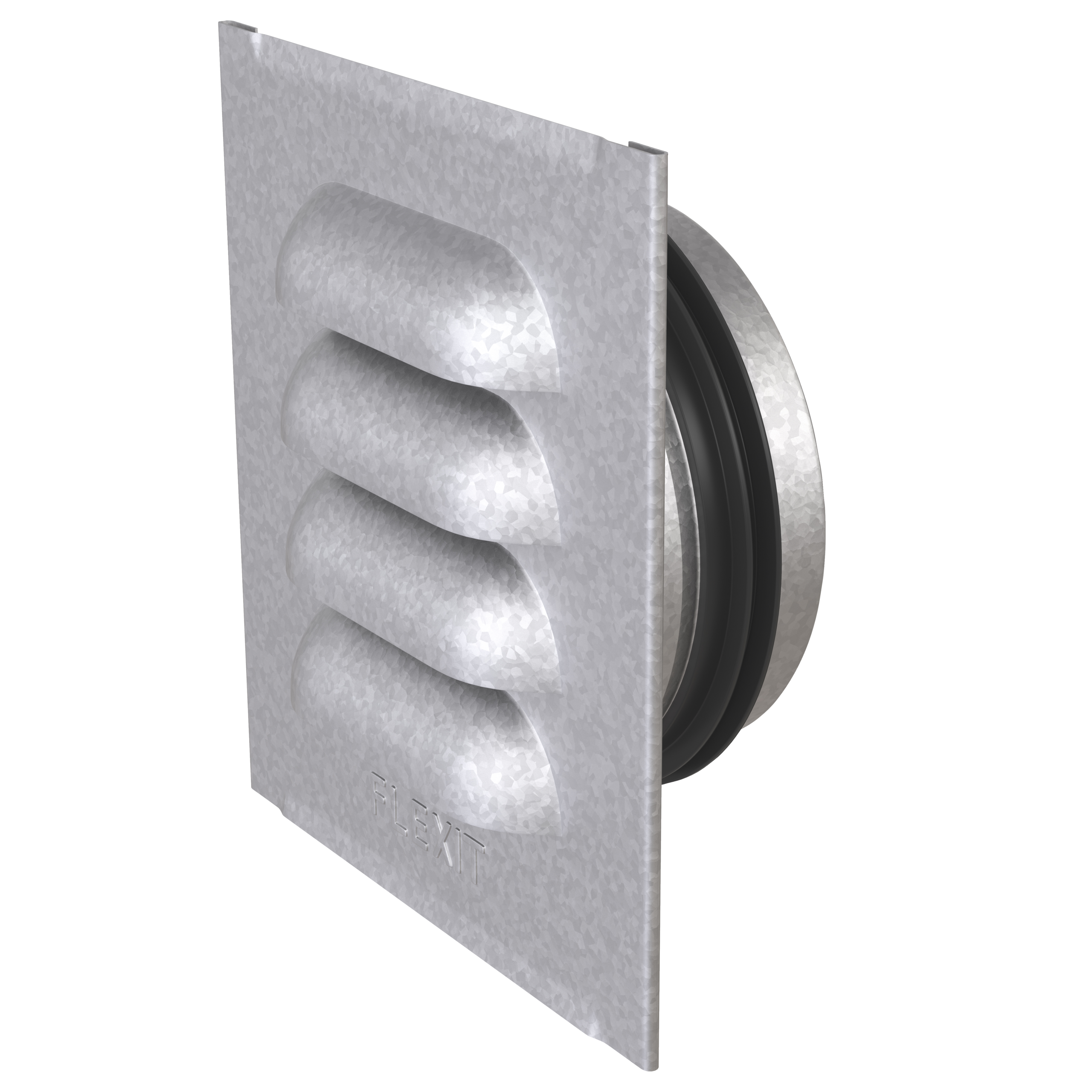 

                    Sjalusirist i stål 4×4 med nippel Ø100 og pakning for luftinntak eller avtrekk