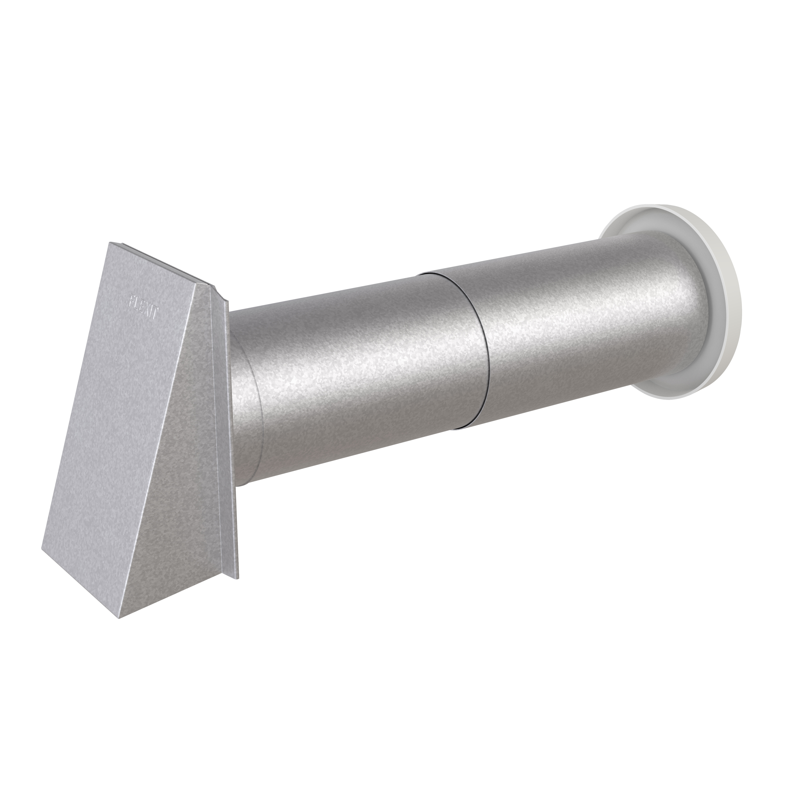 

                    Friskluftsventil VH100 med utvendig stålkappe og rund kanal