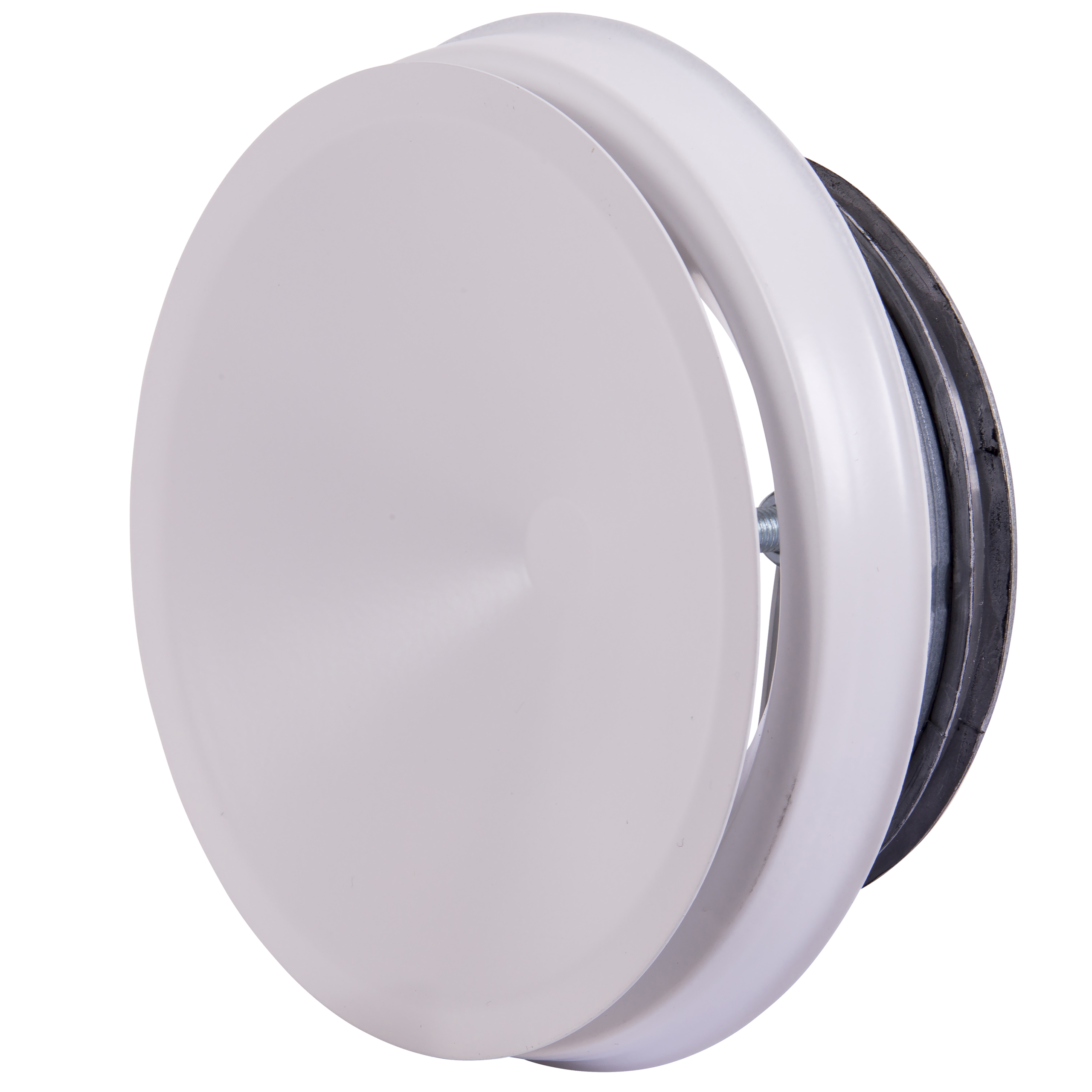 

                    Hvit tilluftsventil i stål Ø100 sett i skrå vinkel