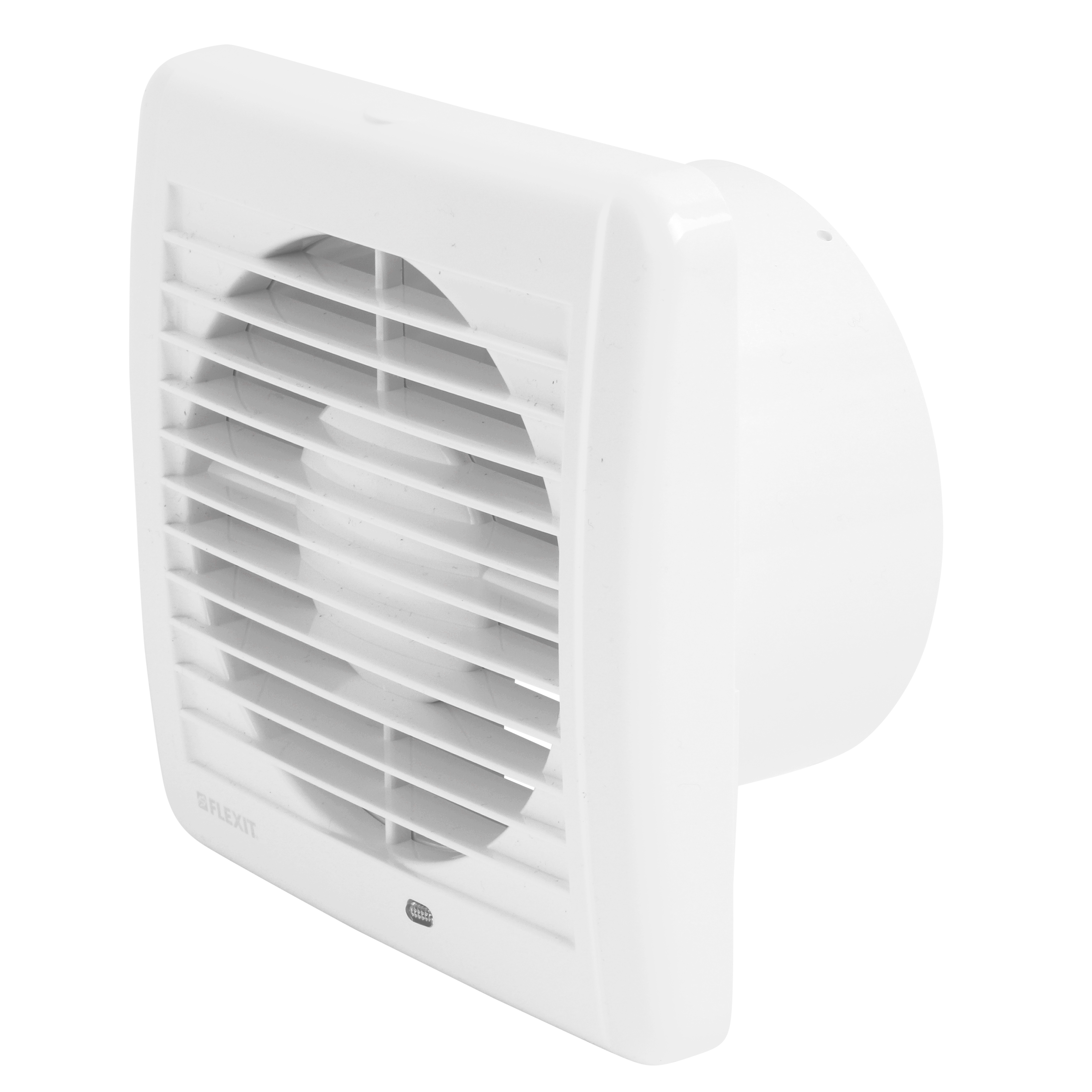 

                    Firkantet baderomsvifte Flexit B 125 std i hvit utførelse med lamellfront