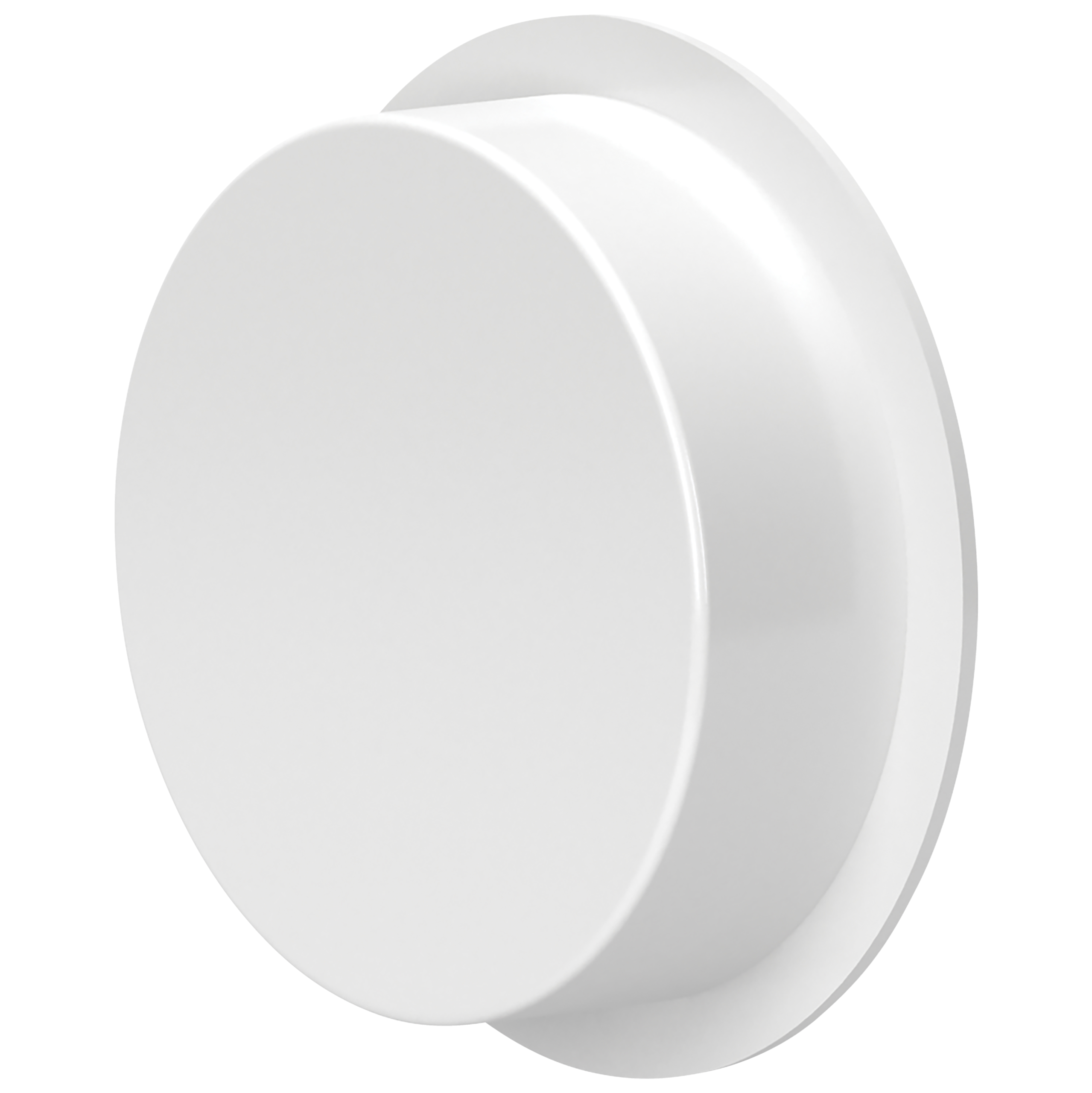 

                    Hvit endeplugg i plast for Ø75 kanal