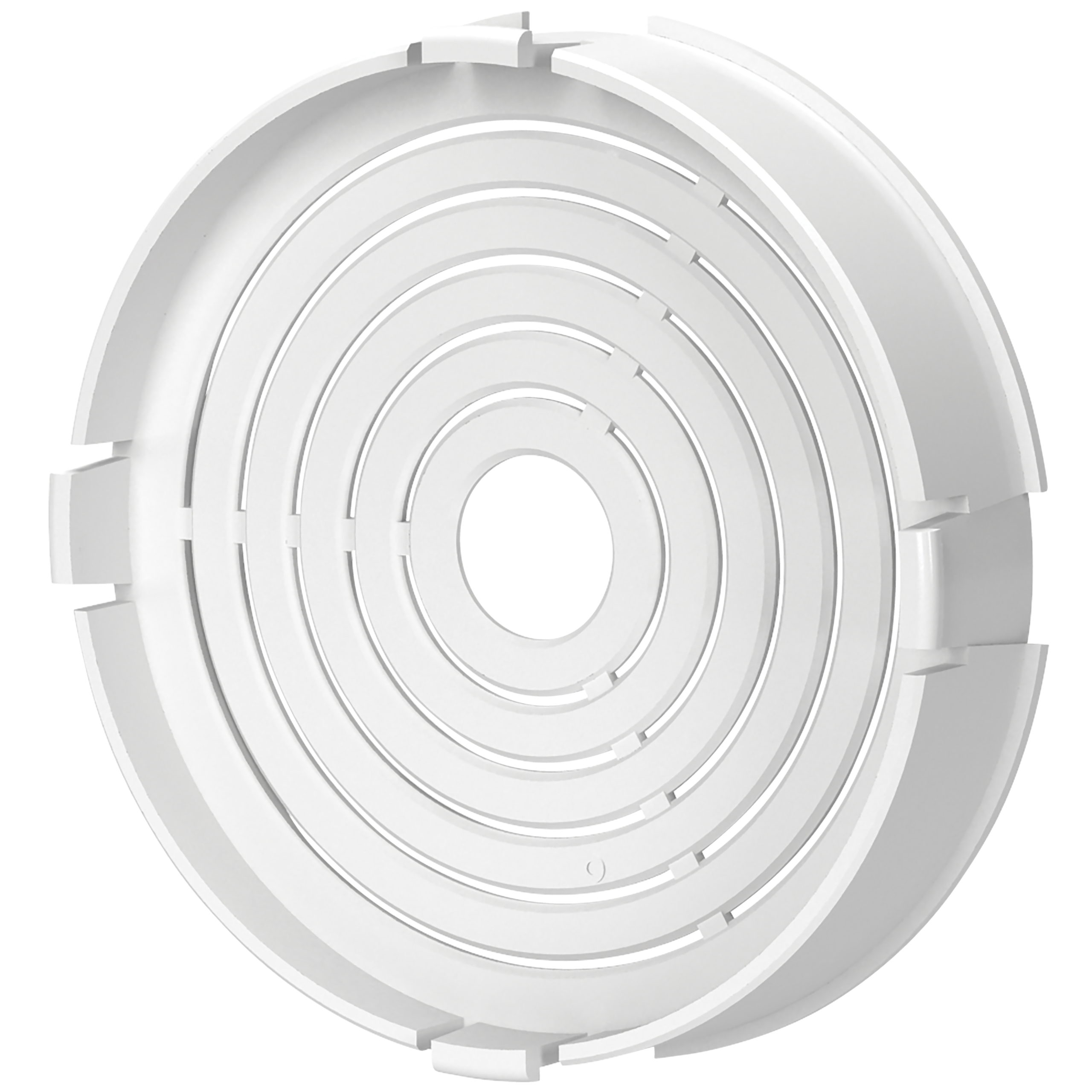 

                    Hvit sirkulær spjeldinnsats Ø75 med konsentriske ringer