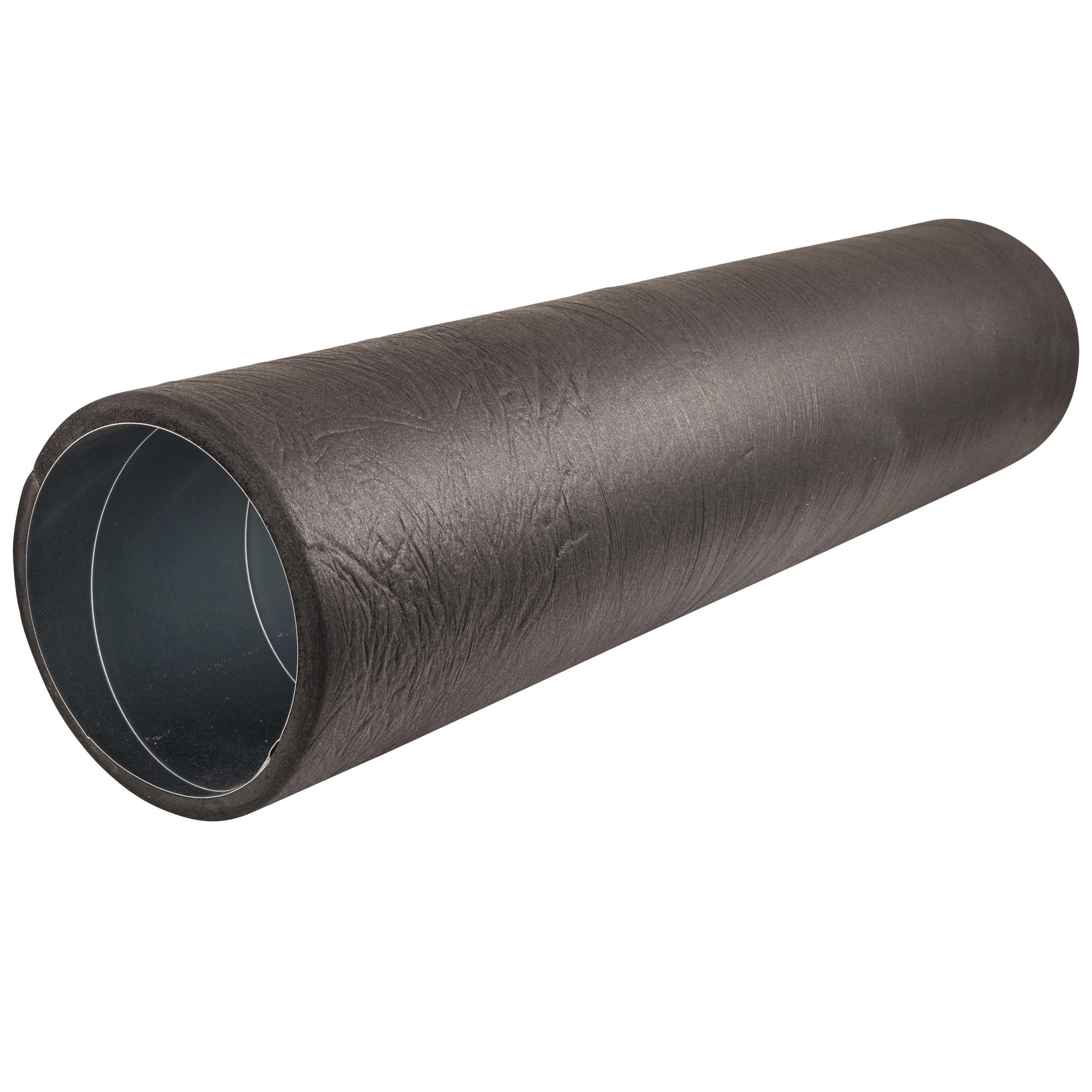 

                    Isolert spirokanal i stål med mørk ytterkappe